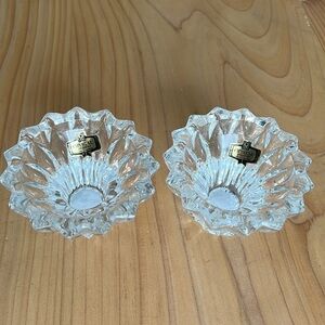Crystal Zajecar Candle Holders